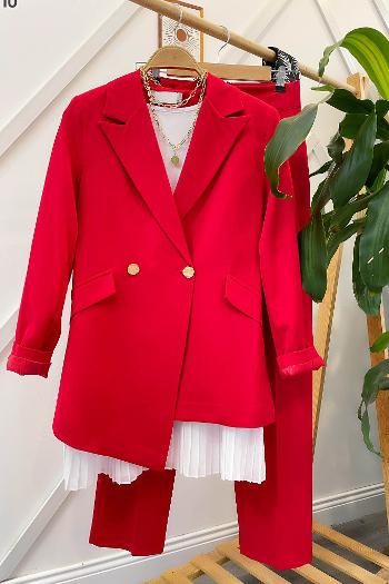 ASİMETRİK KESİM BLAZER TAKIM