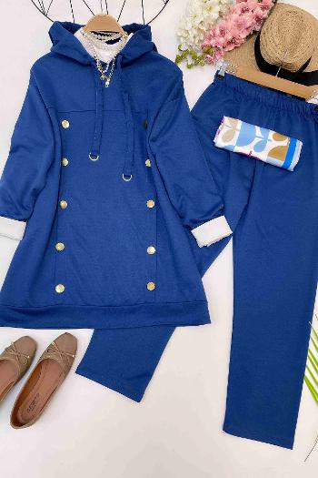 KAPŞONLU GOLD DÜĞMELİ SPOR TAKIM