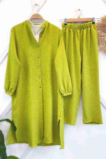 LİMOYA MAXİ KETEN TAKIM