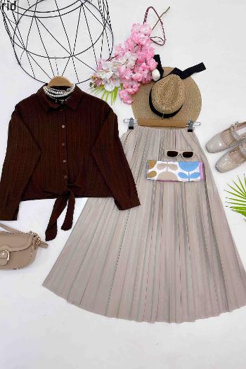 GOFRE MİNİ GÖMLEK