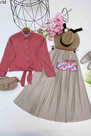 GOFRE MİNİ GÖMLEK