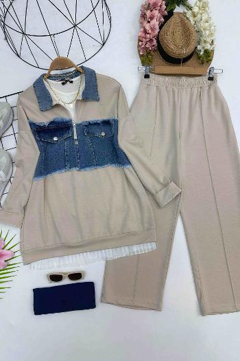 DENİM DETAYLI OYSH TAKIM