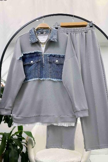 DENİM DETAYLI OYSH TAKIM