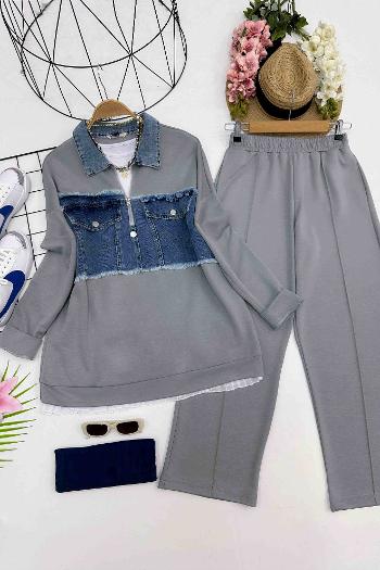 DENİM DETAYLI OYSH TAKIM