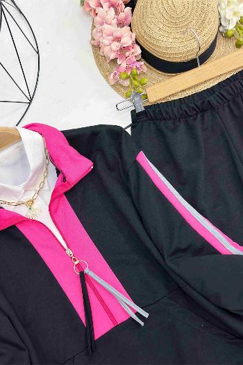 FERMUARI PÜSKÜL DETAYLI SPOR TAKIM