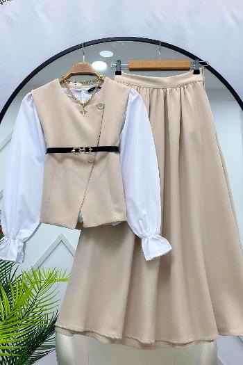 ŞEYDA YELEKLİ ETEK TAKIM