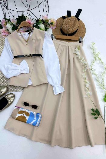 ŞEYDA YELEKLİ ETEK TAKIM