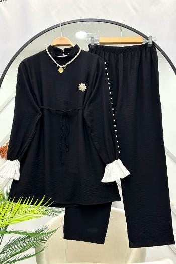 KOLLARI İNCİLİ BROŞLU TAKIM