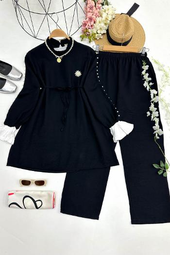 KOLLARI İNCİLİ BROŞLU TAKIM