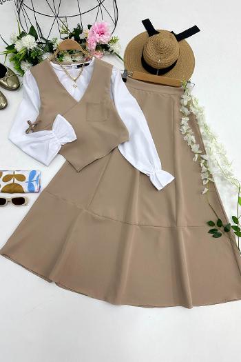 BAĞCIKLI YELEK ETEK TAKIM