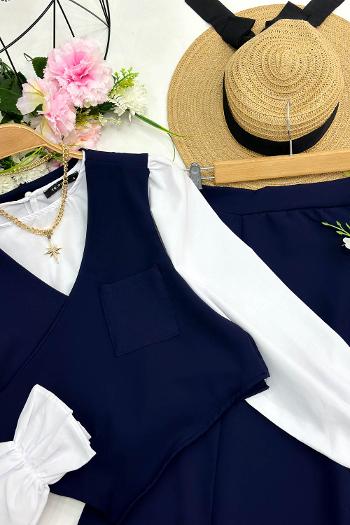 BAĞCIKLI YELEK ETEK TAKIM