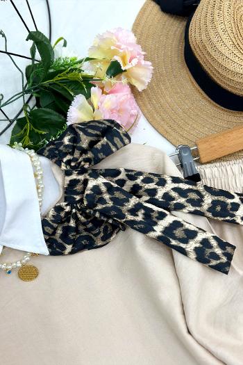 LEOPAR FİYONKLU ETEK TAKIM