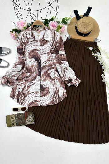 FEYZA PLİSELİ ETEK TAKIM