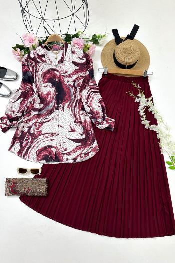 FEYZA PLİSELİ ETEK TAKIM