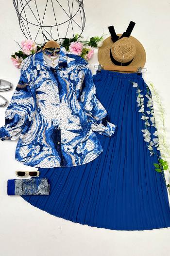 FEYZA PLİSELİ ETEK TAKIM