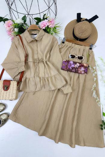 SATEN KRAŞ ETEKLİ TAKIM