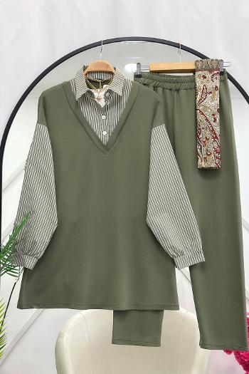 GÖMLEK ÇİZGİLİ TAKIM