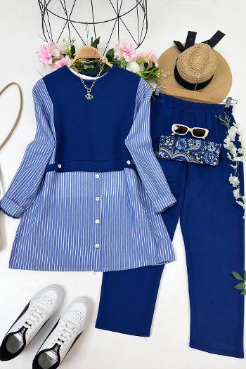 PENYE DETAYLI  GÖMLEKLİ TAKIM