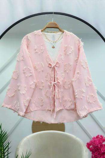 PÜSKÜL  DETAYLI KİMONO