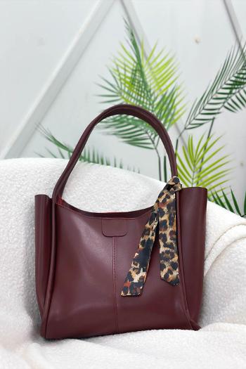 BÜYÜK BOY FULARLI KADIN ÇANTASI