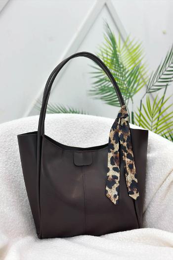 BÜYÜK BOY FULARLI KADIN ÇANTASI