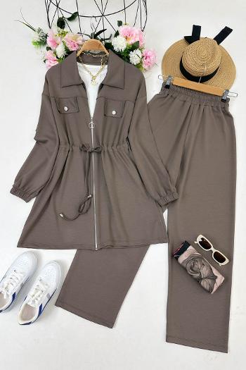 GÖMLEK YAKA PANTOLONLU TAKIM