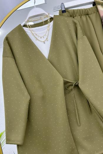 KİMONO SERPME TAŞLI KADIN TAKIM