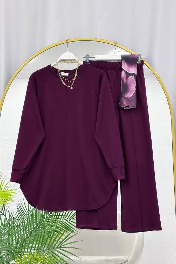 ÖNÜ ÇİZGİ DETAYLI PENYE KADIN SPOR TAKIM