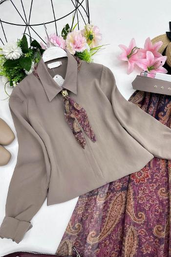 MODA FULARLI GÖMLEK ETEK TAKIM