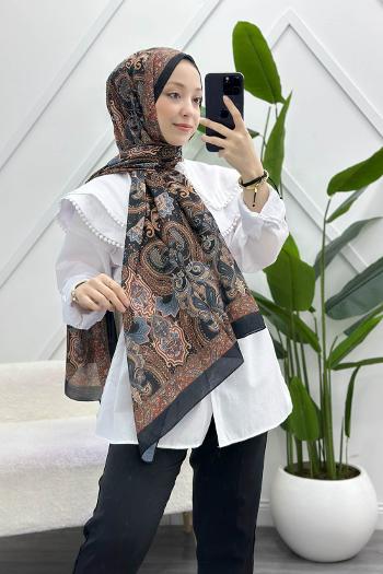 OTANTİK DESENLİ PAMUK ŞAL