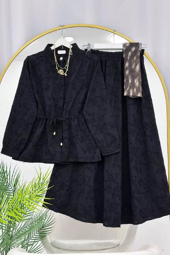 PRENSES BRODE FULL ASTARLI ETEKLİ KADIN TAKIM