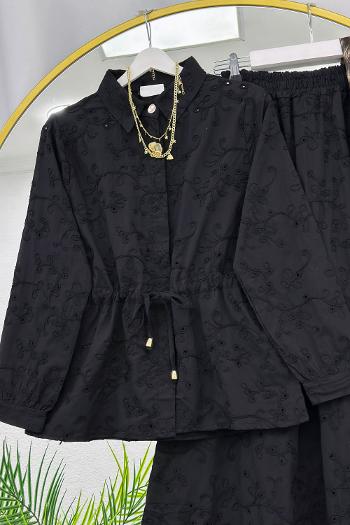 PRENSES BRODE FULL ASTARLI ETEKLİ KADIN TAKIM