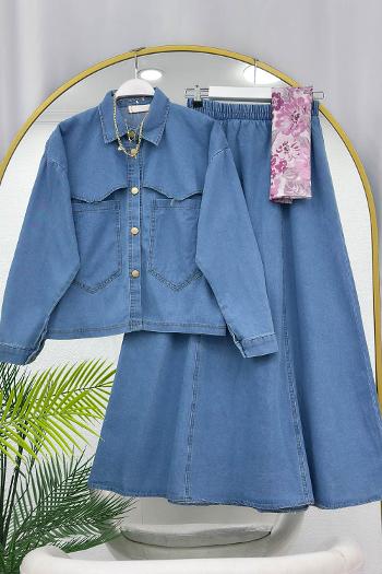 CEPLİ DİKİŞLİ  KOT TAKIM