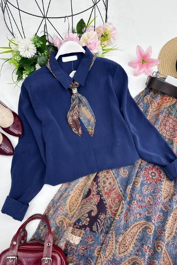 MODA FULARLI GÖMLEK ETEK TAKIM