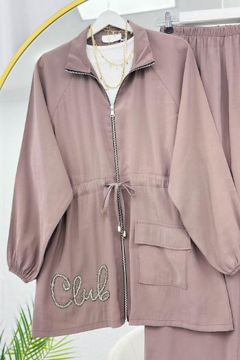 CEKETİ SİMLİ NAKIŞLI TENSEL İKİLİ TAKIM