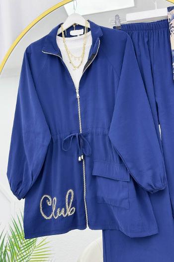 CEKETİ SİMLİ NAKIŞLI TENSEL İKİLİ TAKIM