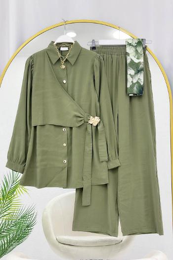 GOLD TOKALI YAN BAĞLAMA TENSEL TAKIM