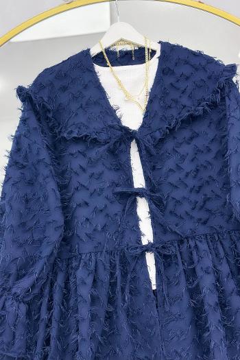 PÜSKÜL DETAYLI ÖNDEN BAĞLAMALI KİMONO