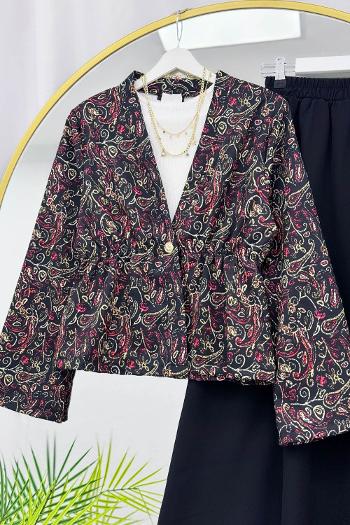 BELDEN BÜZGÜLÜ ETEKLİ KİMONO TAKIM