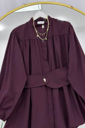 BELİ LASTİK KEMERLİ TUNİK GÖMLEK