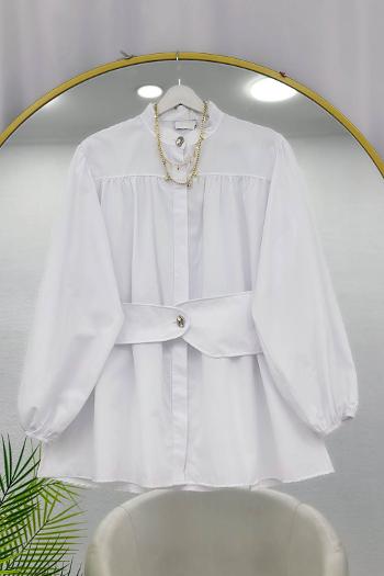 BELİ LASTİK KEMERLİ TUNİK GÖMLEK