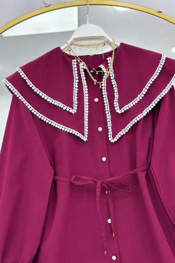 YAKASI ÇİFT KATLI PITPIT FİSTO GÖMLEK