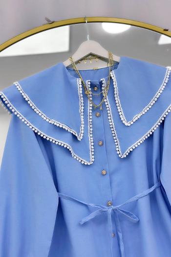 YAKASI ÇİFT KATLI PITPIT FİSTO GÖMLEK