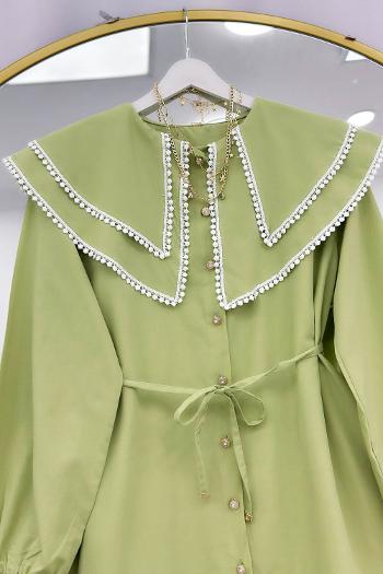 YAKASI ÇİFT KATLI PITPIT FİSTO GÖMLEK