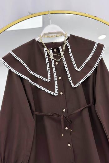 YAKASI ÇİFT KATLI PITPIT FİSTO GÖMLEK