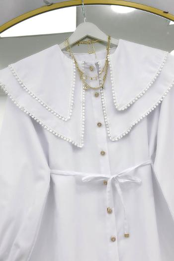 YAKASI ÇİFT KATLI PITPIT FİSTO GÖMLEK