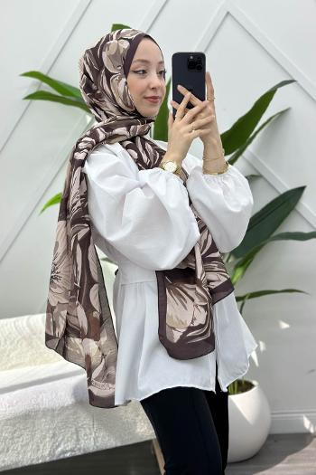 KAHVERENGİ SERİSİ PAMUK ŞAL SERİSİ