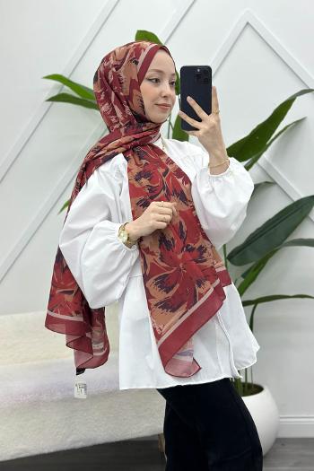 KARANFİL DESEN PAMUK ŞAL
