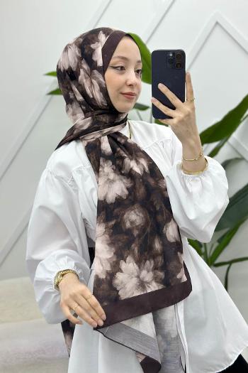 ZAMBAK ÇİÇEKLİ PAMUK ŞAL SERİSİ
