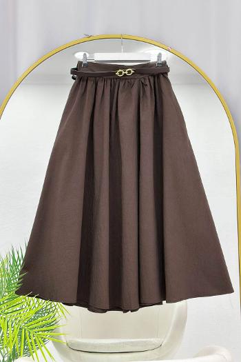 KEMERLİ BELİ LASTİKLİ ETEK